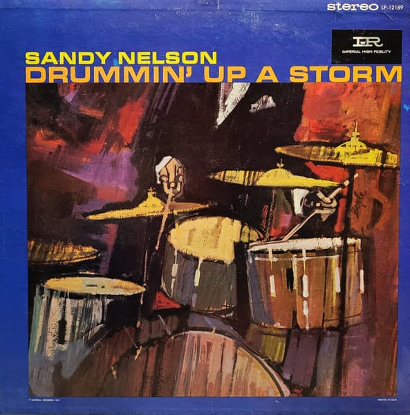 Sandy Nelson – Drummin' Up A Storm vinyl cover art