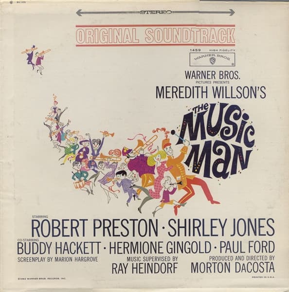 Meredith Willson – The Music Man (Original Soundtrack) vinyl cover art