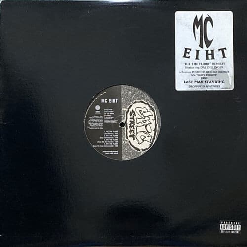 Mc Eiht – Hit The Floor  Remixes vinyl cover art