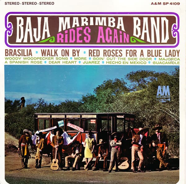 Baja Marimba Band – Rides Again vinyl cover art
