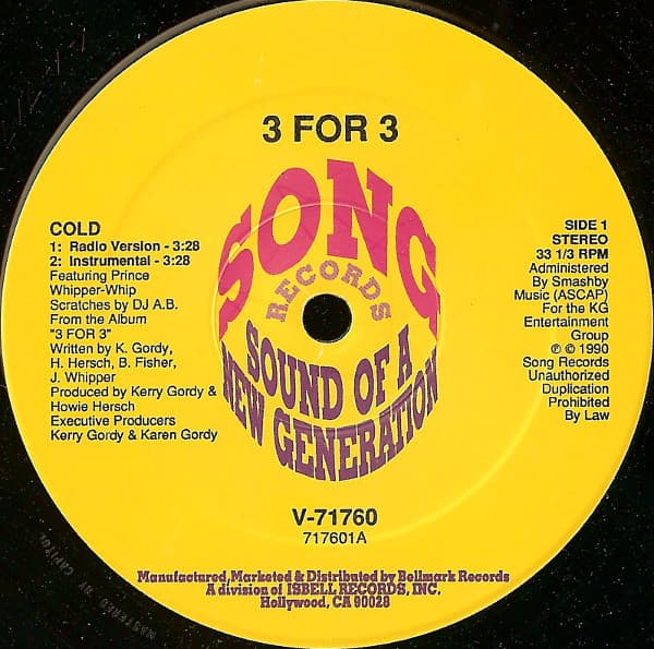 3 For 3 – Cold vinyl cover art