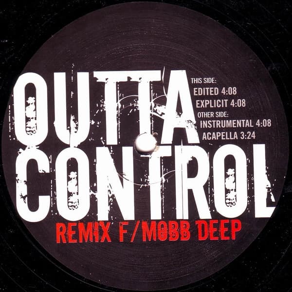 Mobb Deep 50 Cent – Outta Control (Remix) vinyl cover art