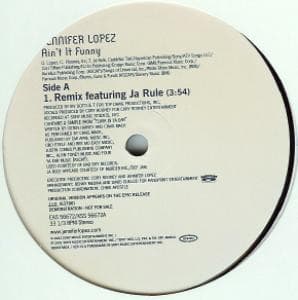 Jennifer Lopez – Ain'T It Funny vinyl cover art