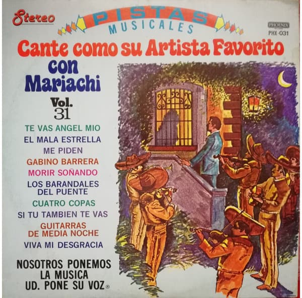 Cante Como Su Artista Favorito Con Mariachi Vol. 31 cover art