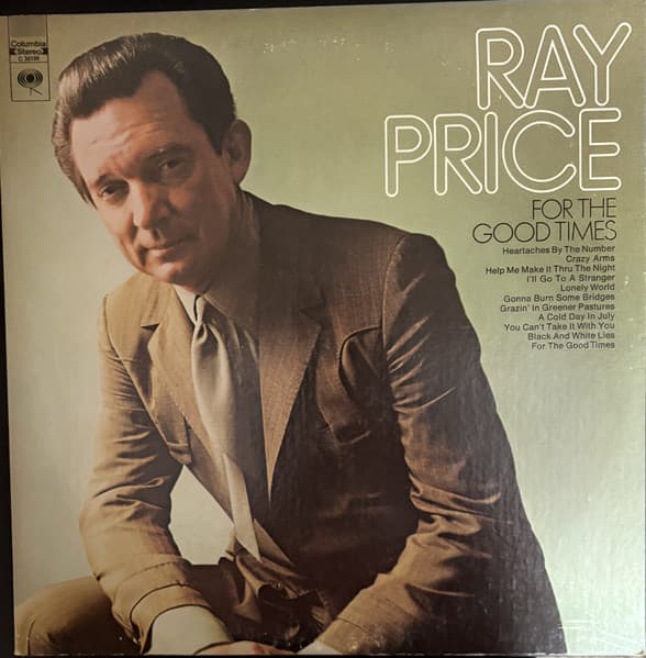 Ray Price – For The Good Times vinyl cover art