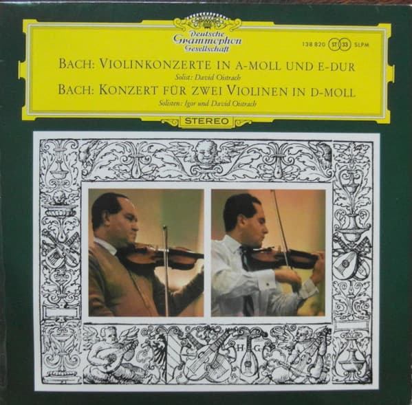 Johann Sebastian Bach, David Oistrach, Igor Oistrach – Konzert FüR Zwei Violinen In D-Moll vinyl cover art