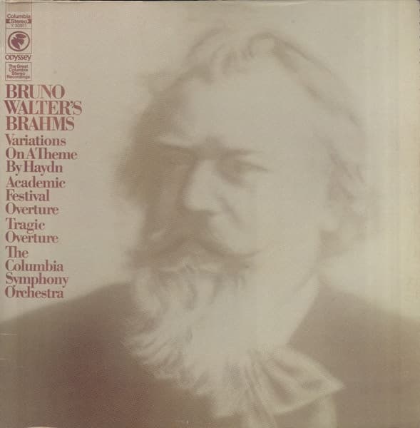 Bruno Walter, Johannes Brahms, Columbia Symphony Orchestra – Bruno Walter'S Brahms vinyl cover art