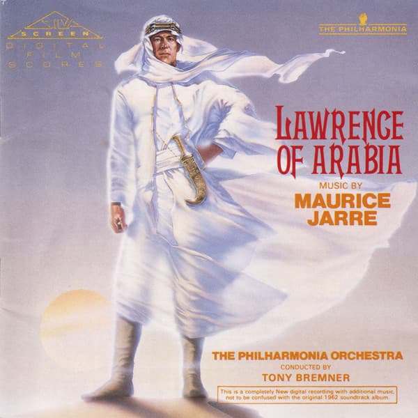 Maurice Jarre, Philharmonia Orchestra, Tony Bremner – Lawrence Of Arabia vinyl cover art