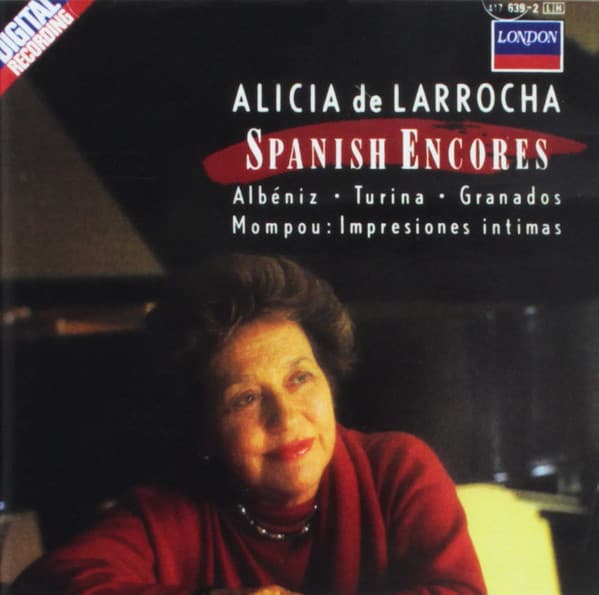 Alicia De Larrocha – Spanish Encores vinyl cover art