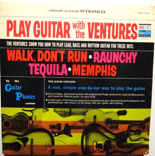 The Ventures – Play Guitar With The Ventures! vinyl cover art