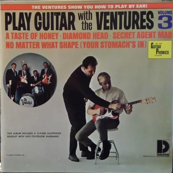 The Ventures – Play Guitar With The Ventures Volume 3 vinyl cover art