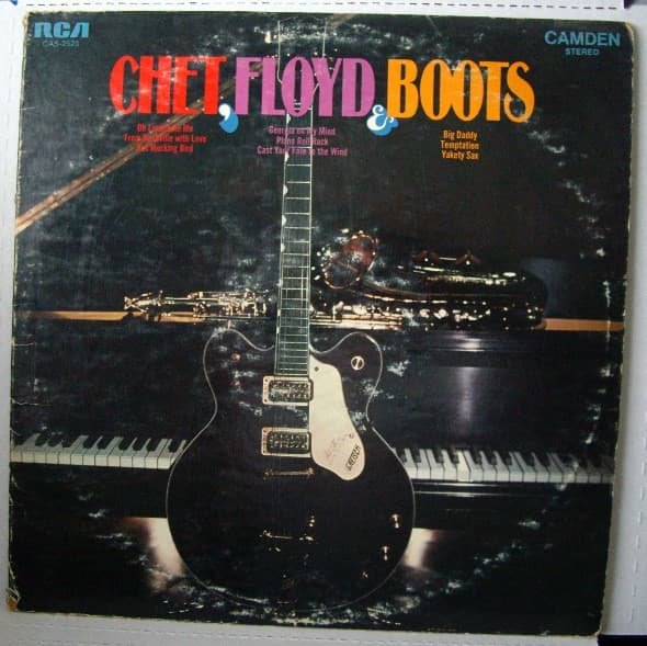 Chet Atkins, Floyd Cramer, Boots Randolph – Chet, Floyd & Boots vinyl cover art