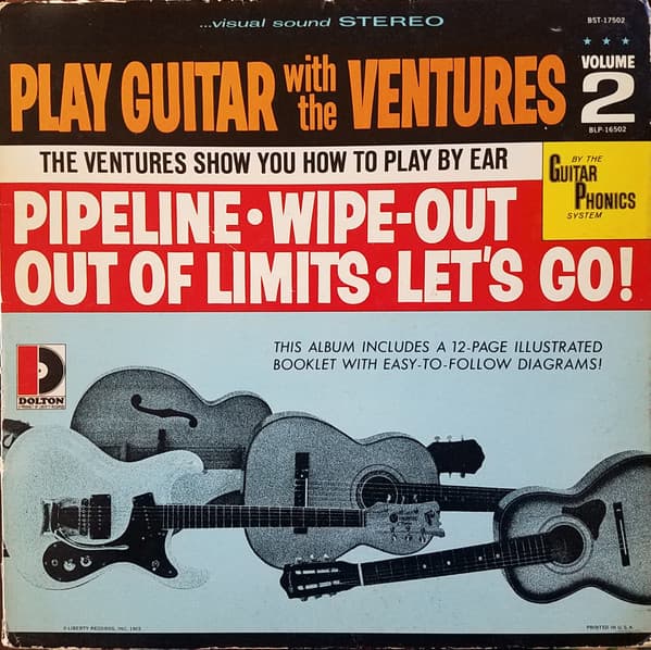 The Ventures – Play Guitar With The Ventures! Volume 2 vinyl cover art