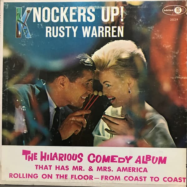 Rusty Warren – Knockers Up! vinyl cover art