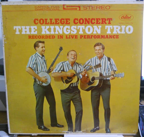 Kingston Trio – College Concert vinyl cover art