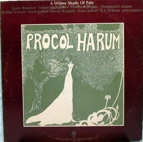 Procol Harum – A Whiter Shade Of Pale vinyl cover art