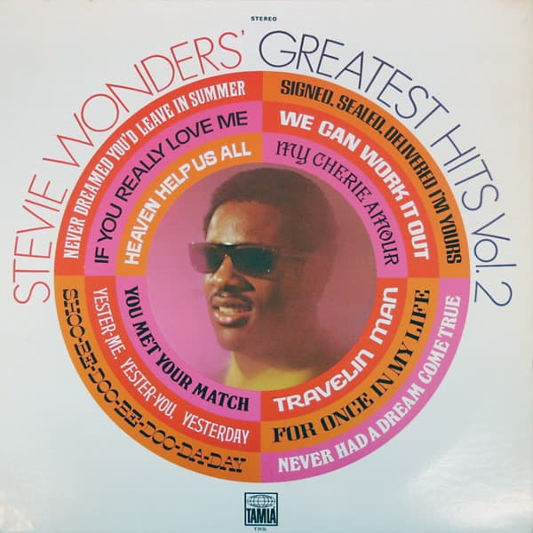 Stevie Wonder – Stevie Wonder'S Greatest Hits Vol. 2 vinyl cover art