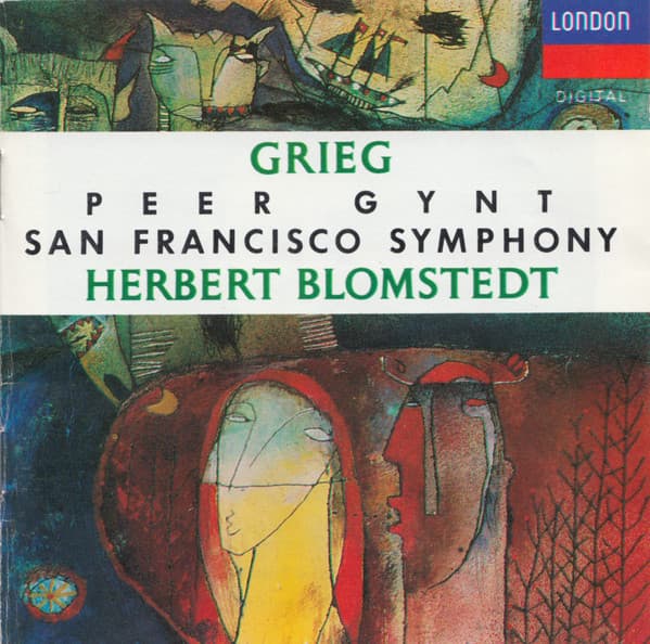 Edvard Grieg, San Francisco Symphony, Herbert Blomstedt – Peer Gynt vinyl cover art