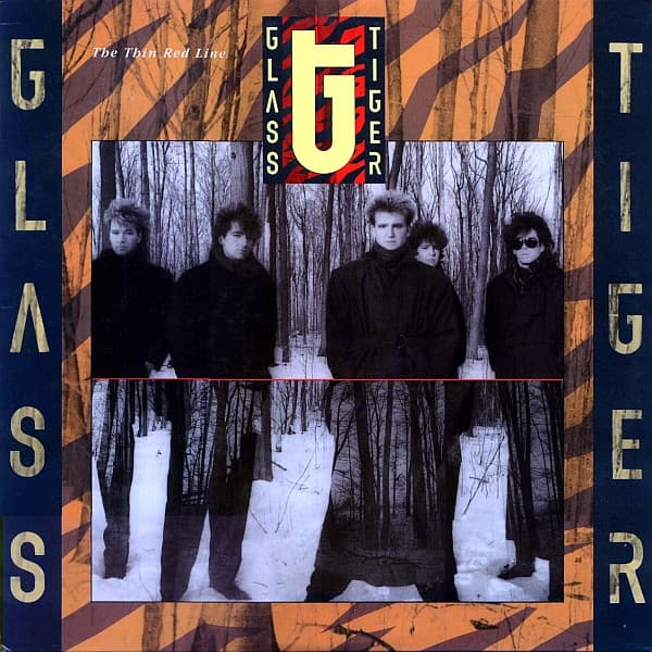 Glass Tiger – The Thin Red Line vinyl cover art