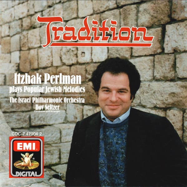 Itzhak Perlman, Israel Philharmonic Orchestra, Dov Seltzer – Tradition - Itzhak Perlman Plays Familiar Jewish Melodies/Spielt Bekannte JüDische Melodien/Joue Les Chants Populaires Juifs vinyl cover art