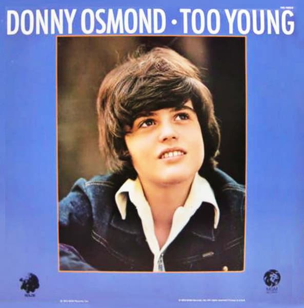 Donny Osmond – Too Young vinyl cover art