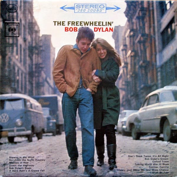 Bob Dylan – The Freewheelin' Bob Dylan vinyl cover art