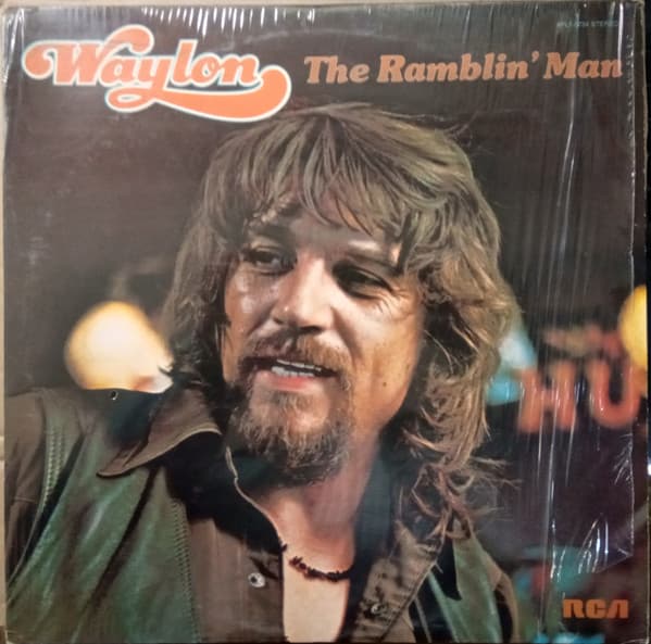 Waylon Jennings – Waylon The Ramblin' Man vinyl cover art