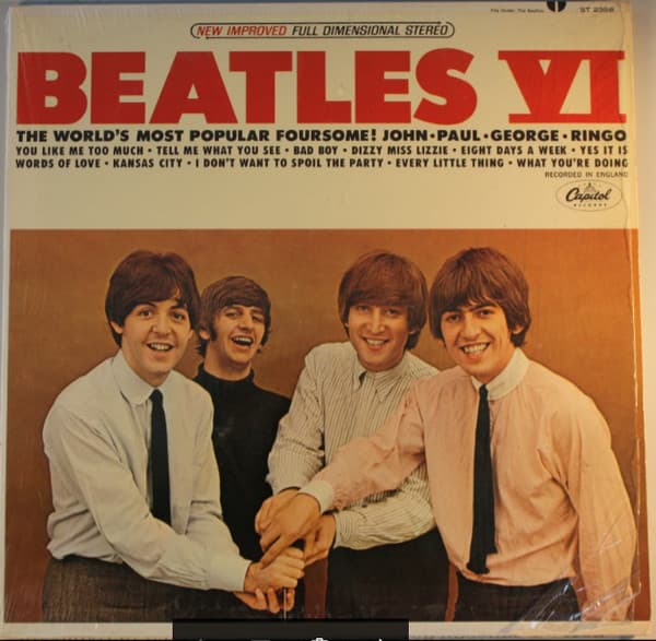 The Beatles – Beatles Vi vinyl cover art