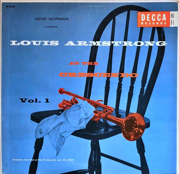 Louis Armstrong – At The Crescendo Vol. 1 vinyl cover art