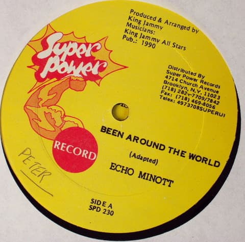 Echo Minott – Been Around The World vinyl cover art