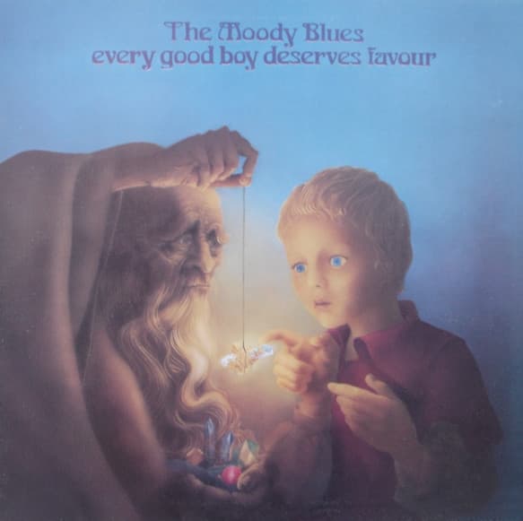 The Moody Blues – Every Good Boy Deserves Favour vinyl cover art