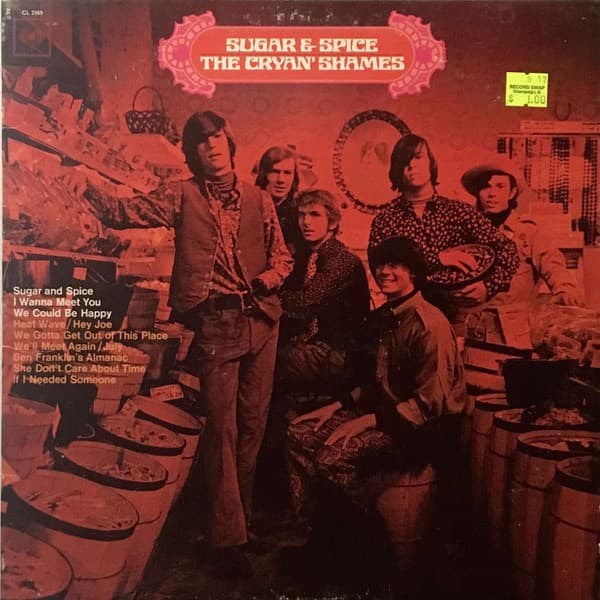 The Cryan' Shames – Sugar & Spice vinyl cover art