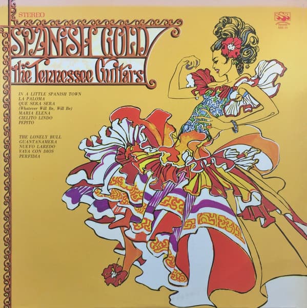 The Tennessee Guitars – Spanish Gold vinyl cover art