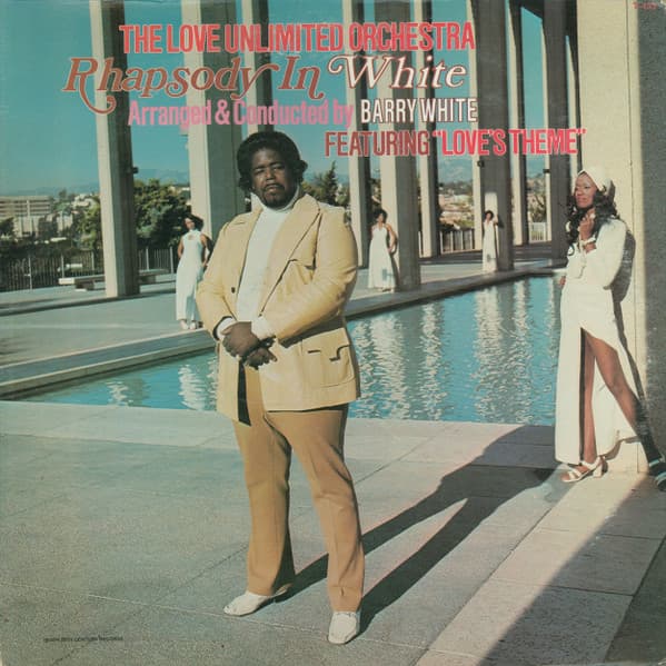 Barry White Love Unlimited Orchestra – Rhapsody In White vinyl cover art