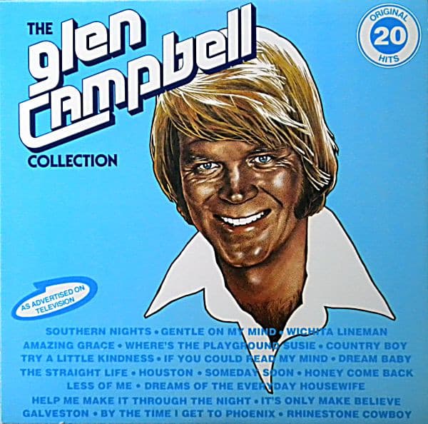 Glen Campbell – The Glen Campbell Collection - 20 Greatest Hits vinyl cover art