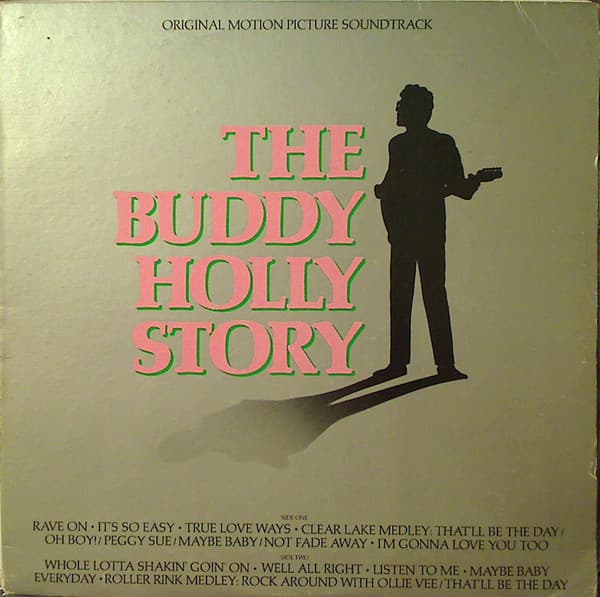 Gary Busey – The Buddy Holly Story vinyl cover art
