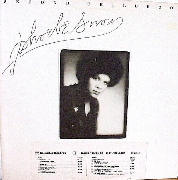 Phoebe Snow – Second Childhood vinyl cover art