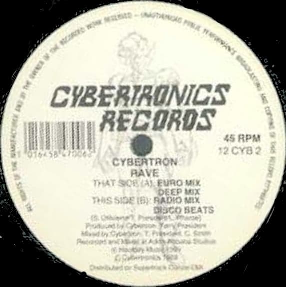 Cybertron – House - Rave vinyl cover art