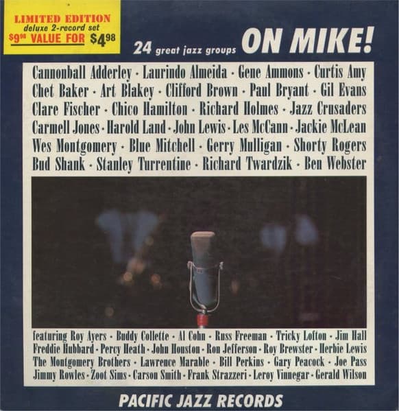 Various – On Mike! - 24 Great Jazz Groups vinyl cover art
