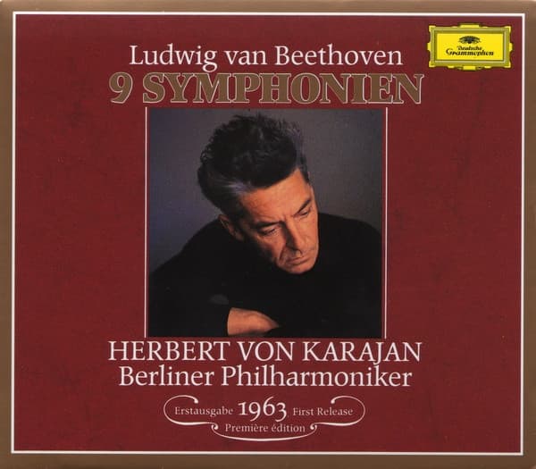 Ludwig Van Beethoven, Herbert Von Karajan, Berliner Philharmoniker – 9 Symphonien vinyl cover art