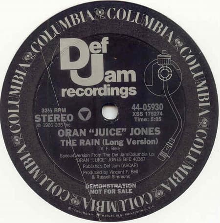 Oran 'Juice' Jones – The Rain vinyl cover art