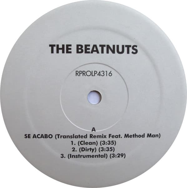 The Beatnuts – Se Acabo (Translated Remix) vinyl cover art