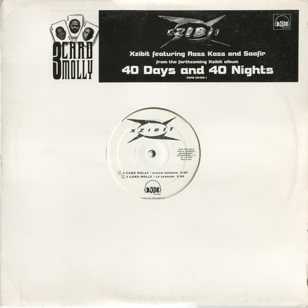 Xzibit – 3 Card Molly vinyl cover art
