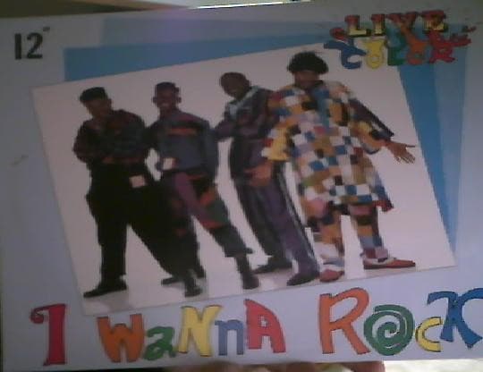 Live In Color – I Wanna Rock vinyl cover art
