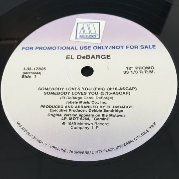 El Debarge – Somebody Loves You vinyl cover art