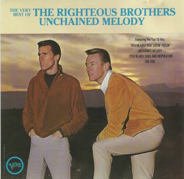 The Righteous Brothers – The Very Best Of The Righteous Brothers - Unchained Melody vinyl cover art