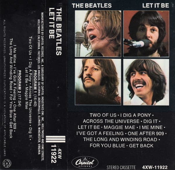 The Beatles – Let It Be vinyl cover art