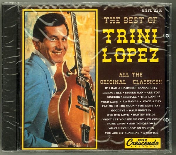 Trini Lopez – The Best Of Trini Lopez vinyl cover art