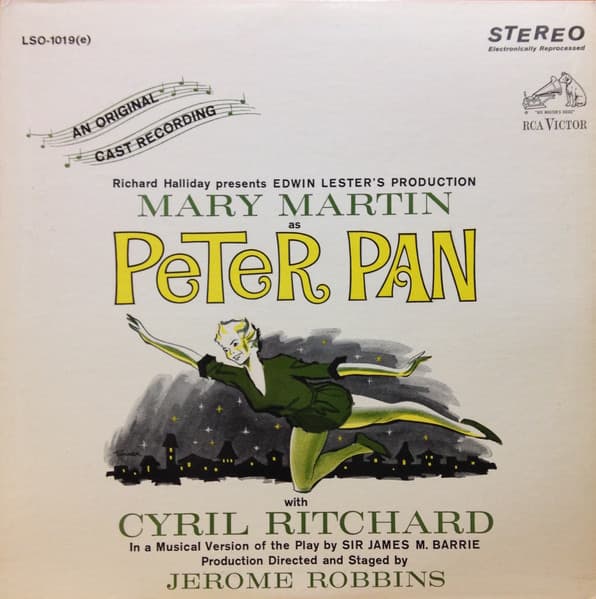 Cyril Ritchard Mary Martin – Peter Pan (An Original Cast Recording) vinyl cover art