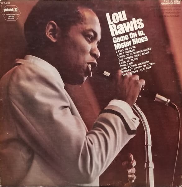 Lou Rawls – Come On In, Mister Blues vinyl cover art